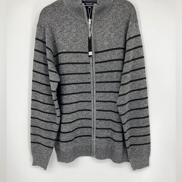 NWT Portabella New-York Fashion Modern Fit Men’s Striped Sweater Size XXL - Picture 1 of 6